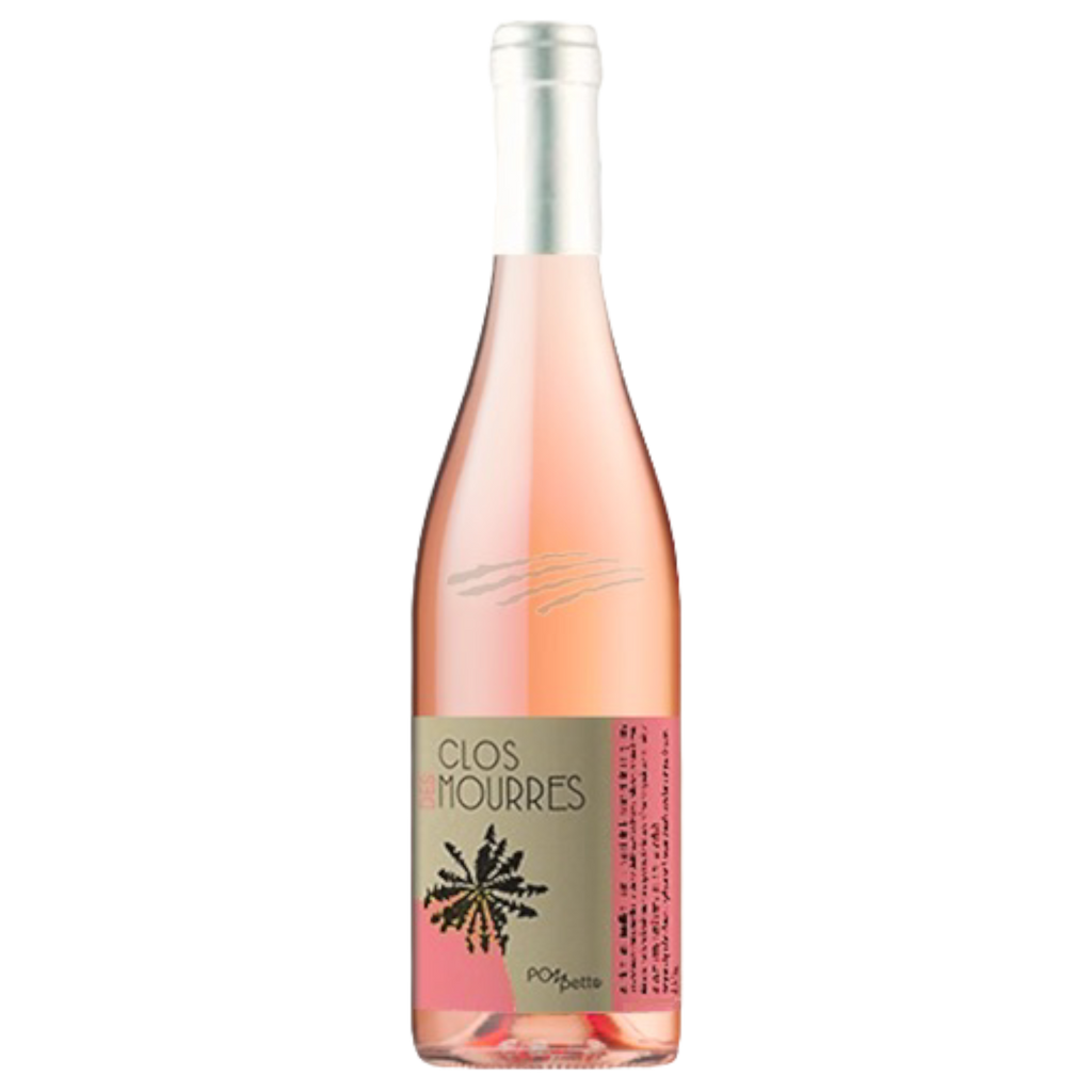 Clos des Mourres Pompette 2021 Natural Rose Wine Bottle