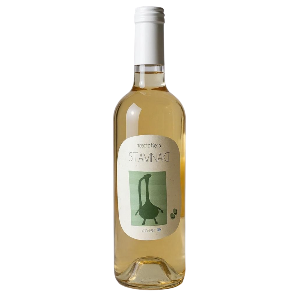 Bottle of Denthis, Stamnaki Moschofilero wine