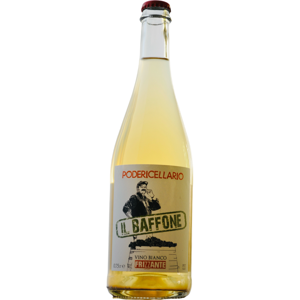 Poderi Cellario 'Il Baffone' Bianco Frizzante Sparkling Orange Wine Bottle