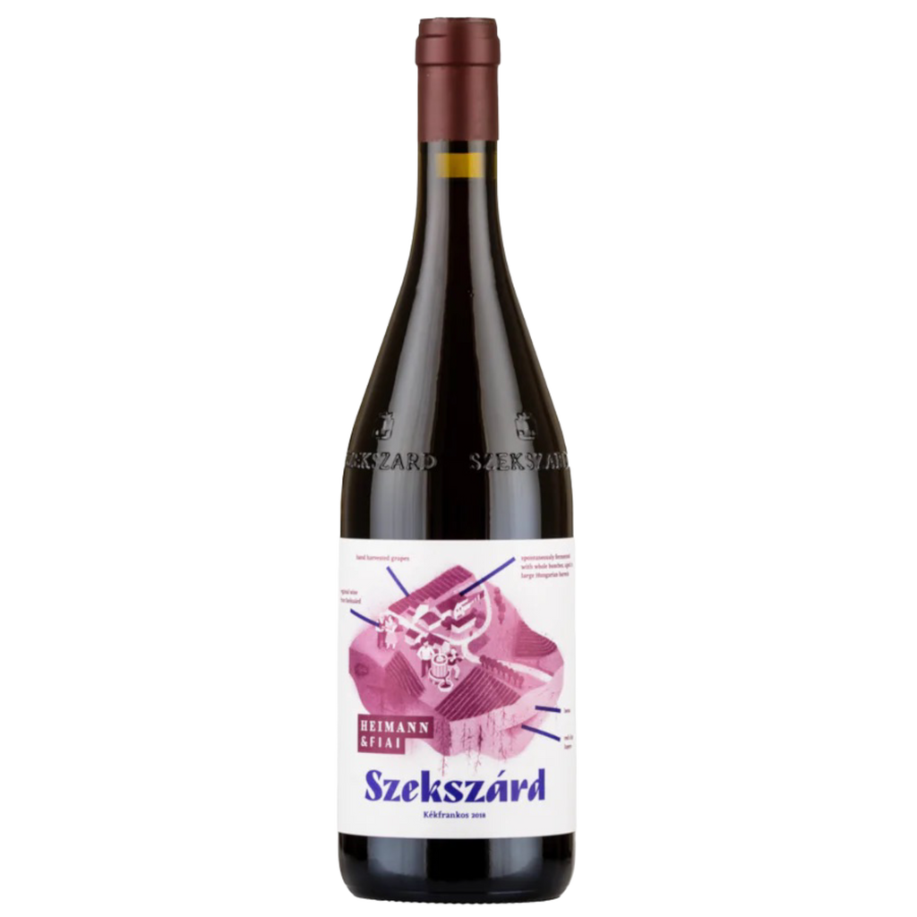 Heimann & Fiai Szekszard Kekfrankos 2018 Natural Red Wine Bottle