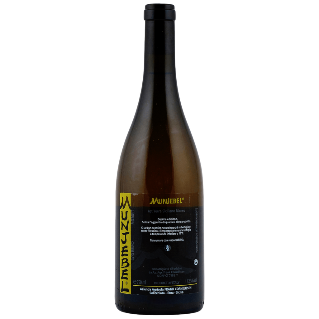 Frank Cornelissen Munjebel Bianco 2019 Natural White Wine Bottle