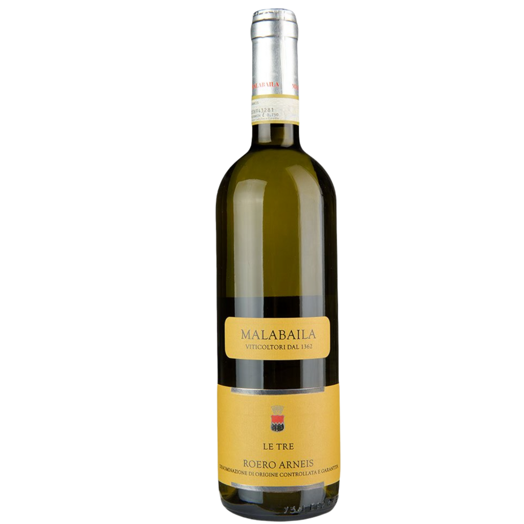 Malabaila di Canale  Le Tre Roero Arneis Natural White Wine Bottle