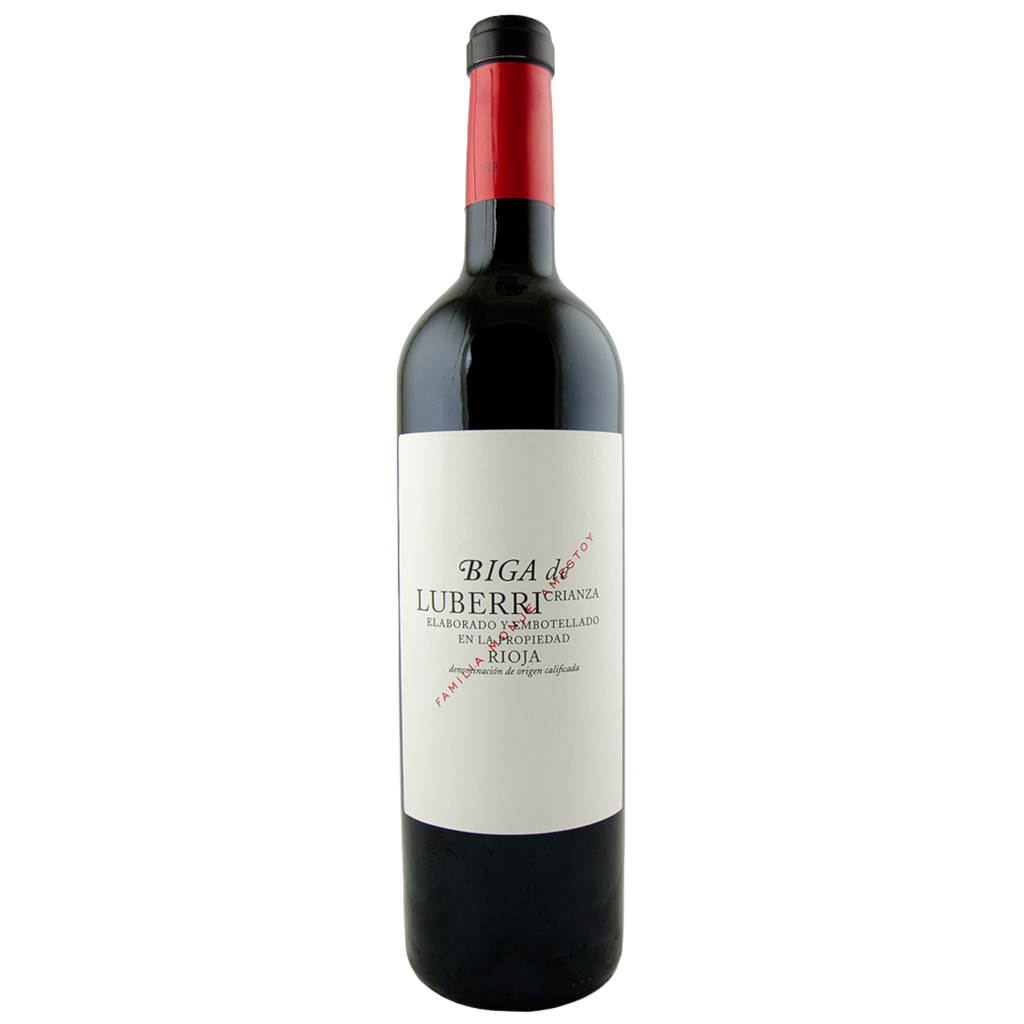 Luberri Biga de Luberri Crianza 2016 Rioja Natural Red Wine Bottle