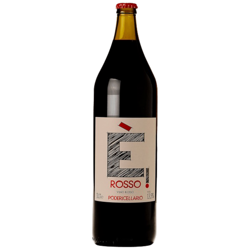 Poderi Cellario E! Rosso NV 1 Liter Natural Red Wine Bottle