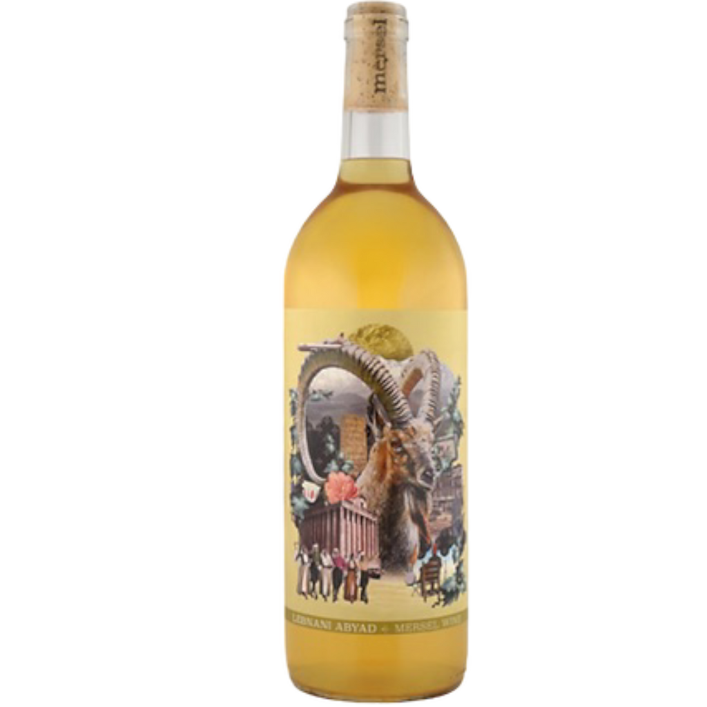 Mersel Wine Lebnani Abyad (White) 2021 (1 Liter Bottle) Natural Wine Bottle