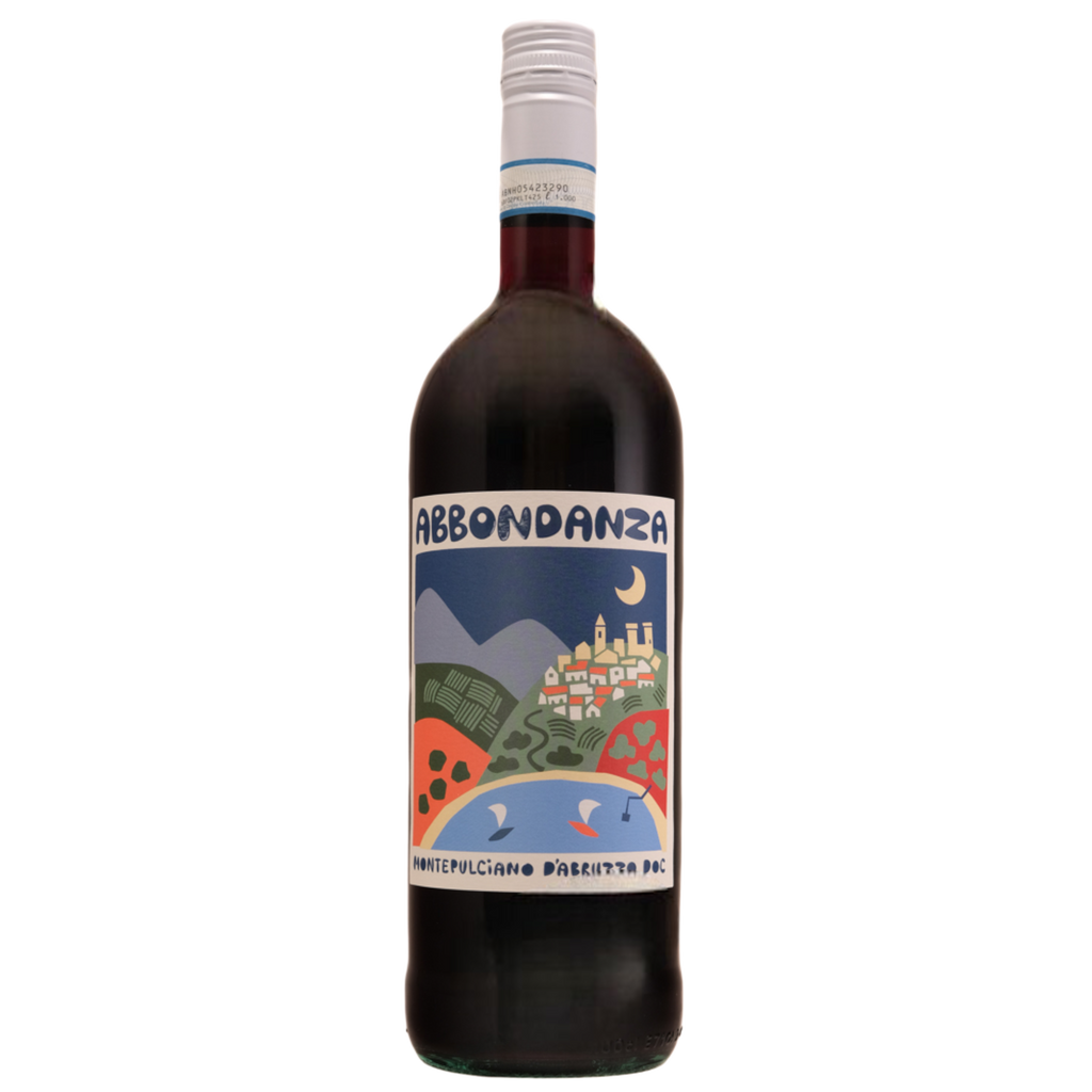 Abbondanza Montepulciano d'Abruzzo Natural Red Wine Bottle